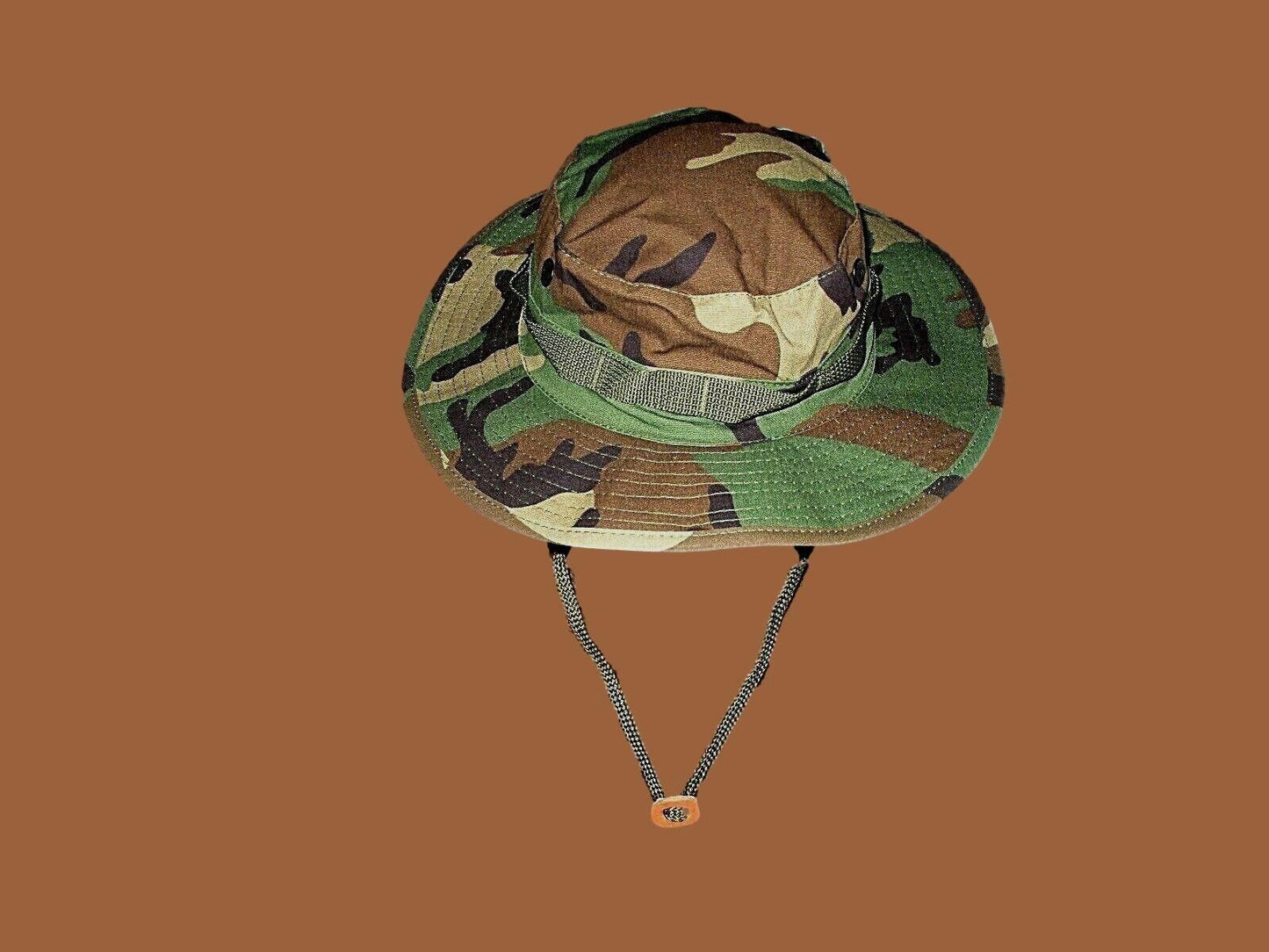 U.S MILITARY STYLE HOT WEATHER BOONIE HAT WOODLAND CAMOUFLAGE RIP-STOP XX-LARGE