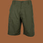 OD GREEN BDU CARGO SHORTS MILITARY STYLE 6 POCKET ZIPPER FLY LONG INSEAM