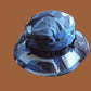 Sky Blue Woodland Camouflage Boonie Hat Type II Sun Hot Weather U.S.A Made