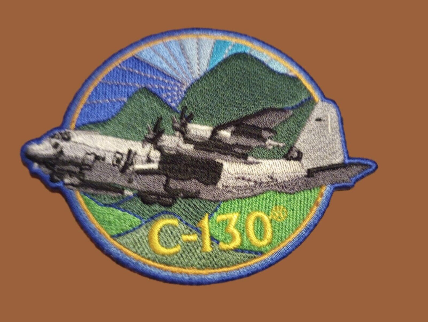 U.S.MILITARY AIR FORCE C-130 HAT JACKET PATCH HEAT TRANSFER