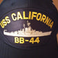 USS CALIFORNIA BB-44 U.S NAVY BATTLESHIP HAT U.S MILITARY OFFICIAL BALL CAP US