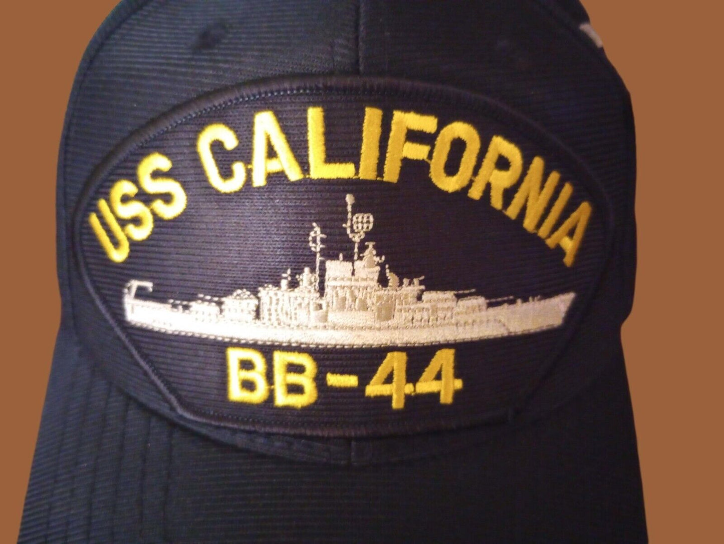 USS CALIFORNIA BB-44 U.S NAVY BATTLESHIP HAT U.S MILITARY OFFICIAL BALL CAP US