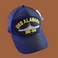 USS ALABAMA BB-60 NAVY SHIP HAT OFFICIAL U.S MILITARY BALL CAP U.S.A MADE