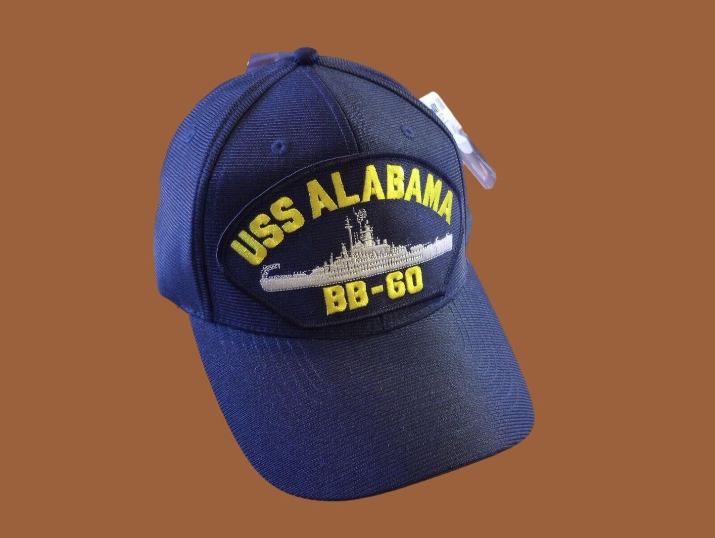 USS ALABAMA BB-60 NAVY SHIP HAT OFFICIAL U.S MILITARY BALL CAP U.S.A MADE