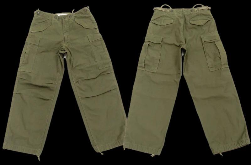 M-1951 FIELD PANTS U.S MILITARY ORIGINAL NEW 1952 OLD STOCK OD