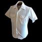 MILITARY ISSUE NAVY MEN'S WHITE DRESS SHIRT SHORT SLEEVE SMALL SIZE 15 1/2 NOS