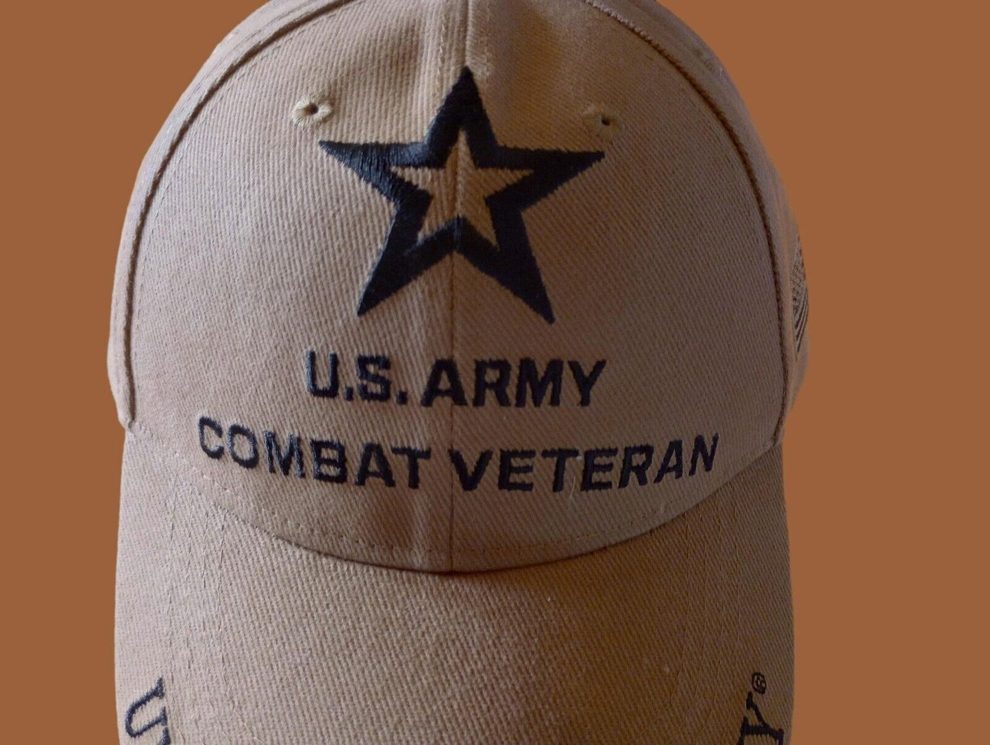 NEW U.S MILITARY ARMY COMBAT VETERAN EMBROIDERED HAT CAP OFFICIAL LICENSED HATS