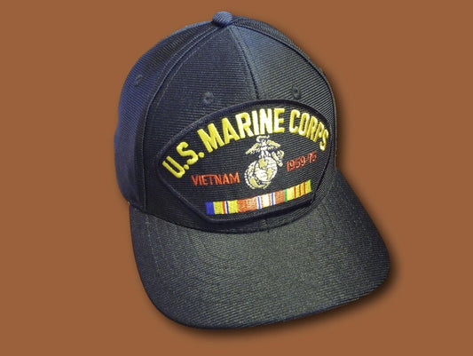 U.S MARINE CORPS VIETNAM VETERAN HAT OFFICIAL MILITARY BALL CAP U.S.A MADE