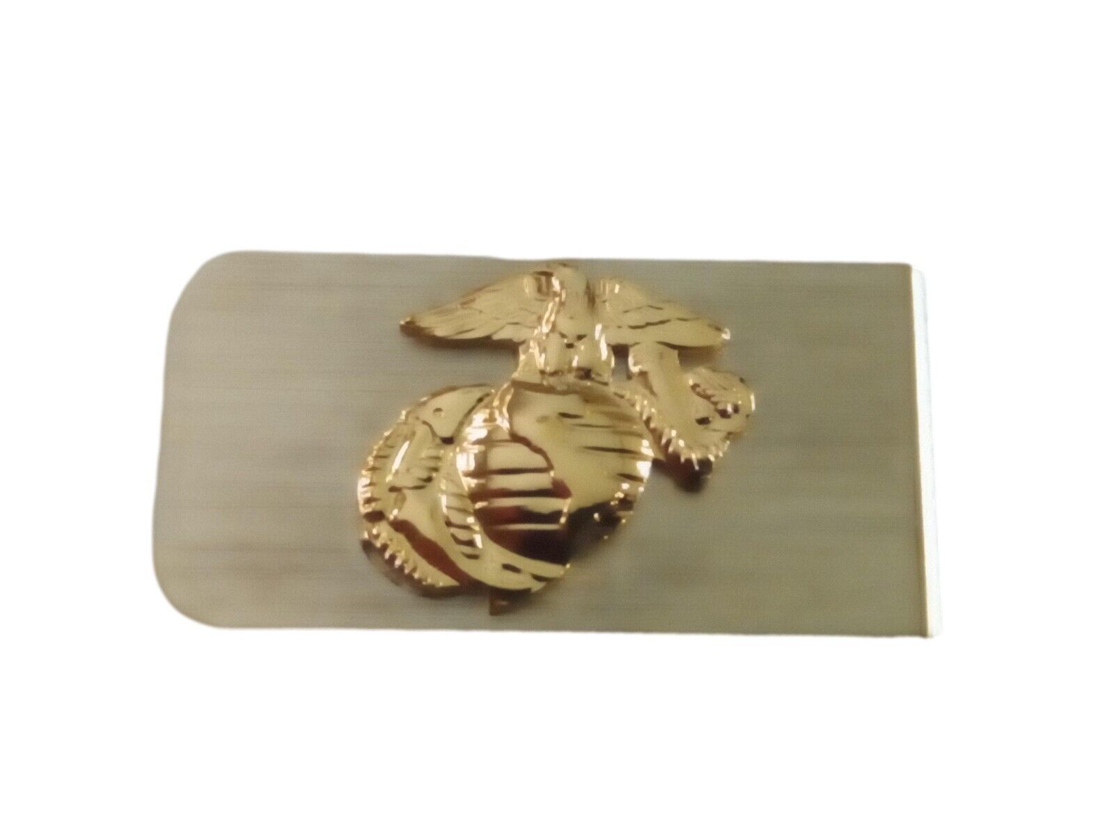 U.S MILITARY MARINE CORPS EGA MONEY CLIP STAINLESS OFFICIAL LICENSED P ...