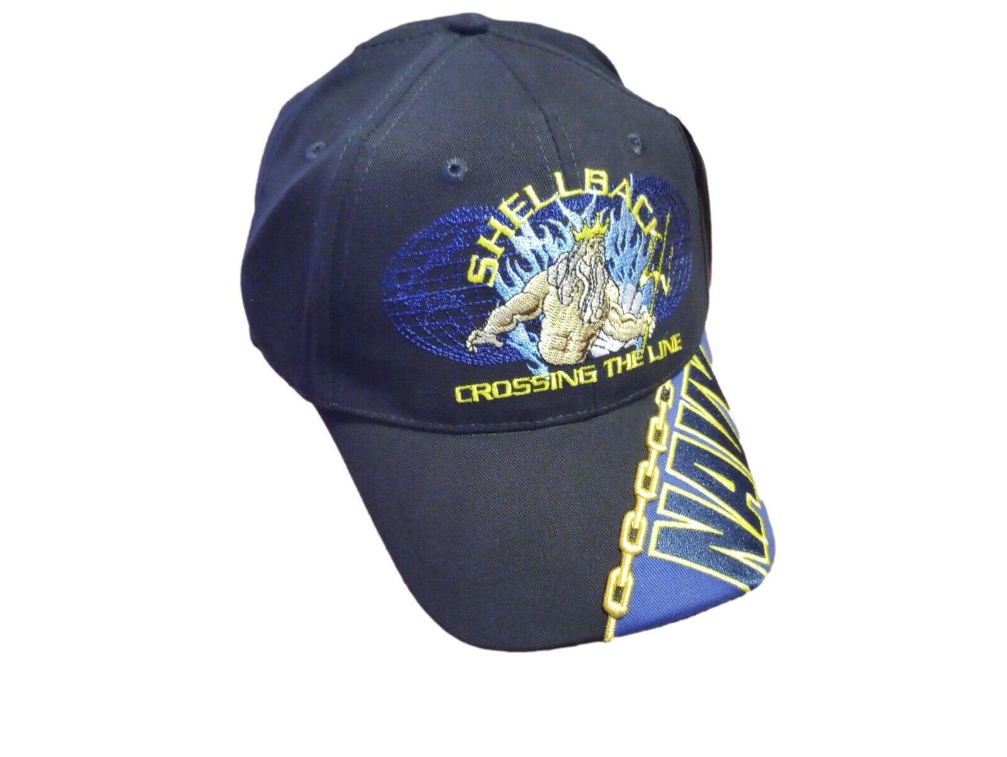 U.S NAVY SHELLBACK CROSSING THE LINE HAT EXTREME EMBROIDERY 3D MILITARY BALL CAP