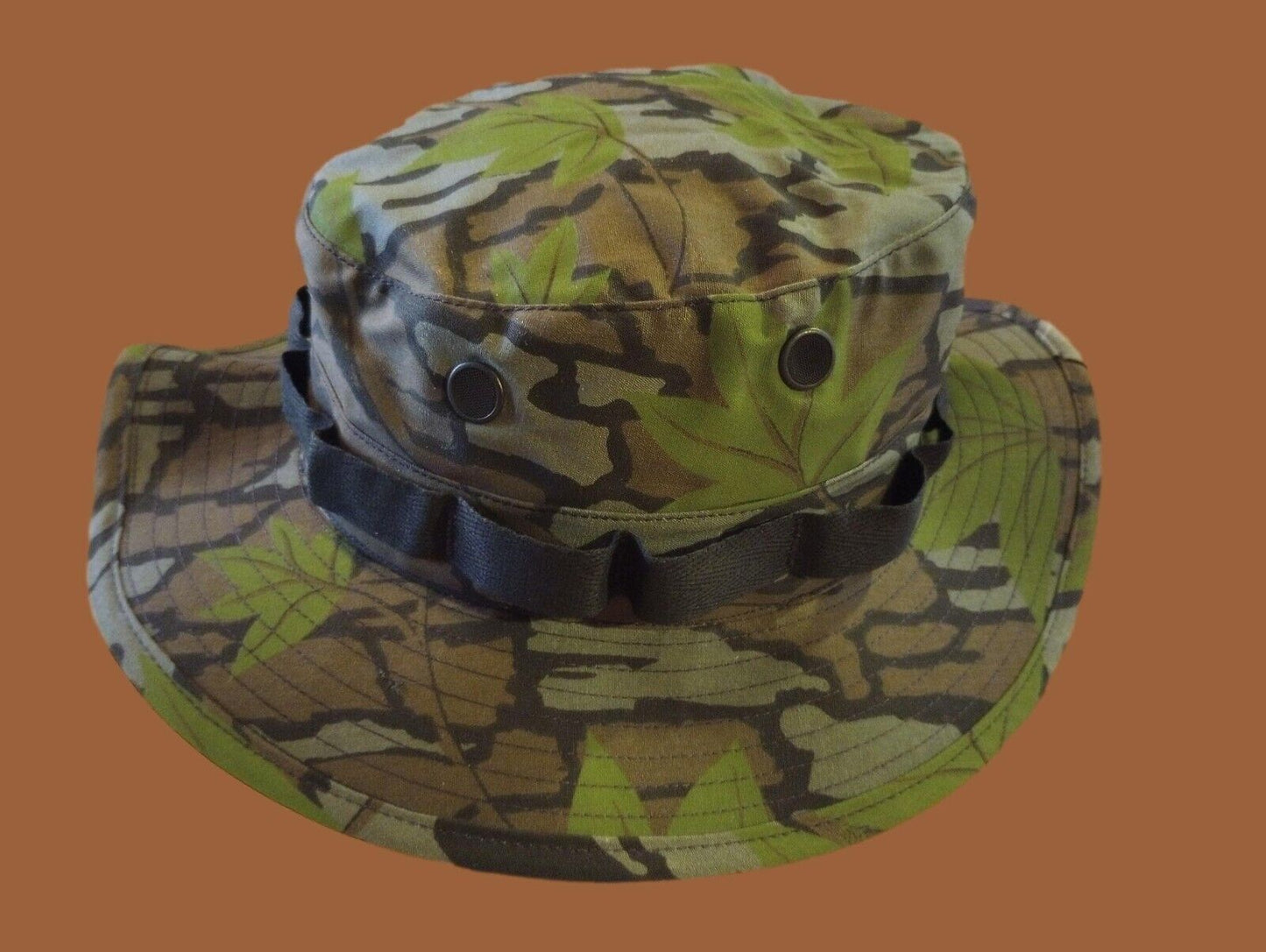 Trebark Leaf Camouflage Boonie Hat Hunting Camo Type II Hot Weather U.S.A Made