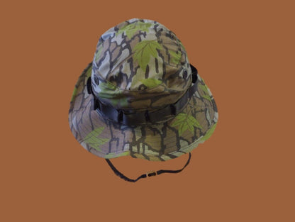 Trebark Leaf Camouflage Boonie Hat Hunting Camo Type II Hot Weather U.S.A Made