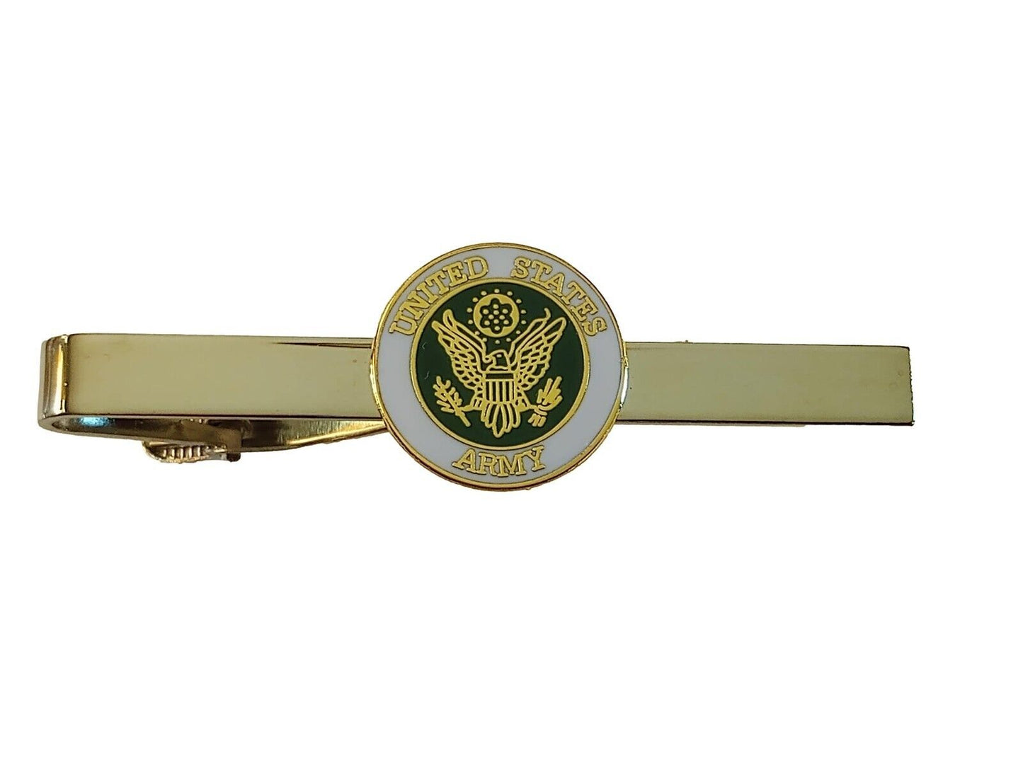 U.S MILITARY ARMY TIE BAR OR TIE TAC CLIP ON TYPE U.S ARMY U.S.A MADE