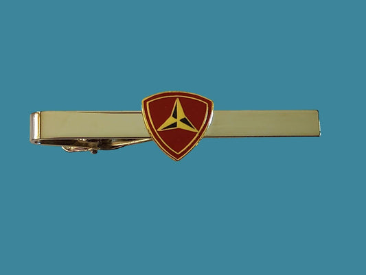 U.S MILITARY 3rd MARINE CORPS TIEBAR OR TIE TAC CLIP ON TYPE USMC THIRD INSIGNIA