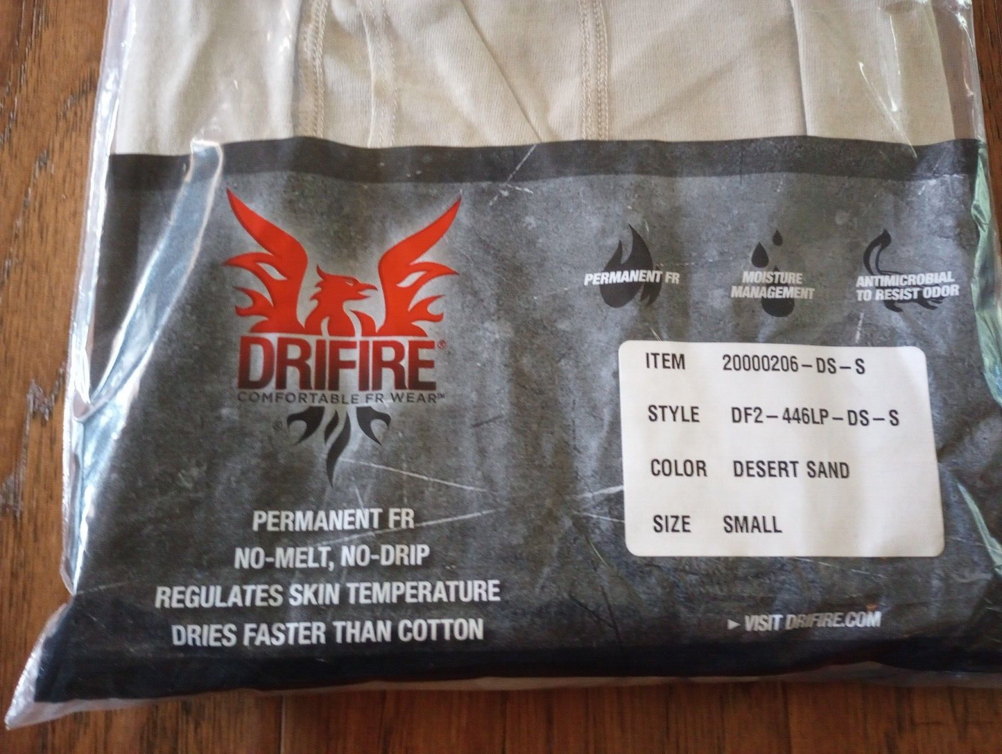 DRIFIRE MILITARY UNDERPANTS DESERT SAND FLAME RESISTANT USA MADE SMALL