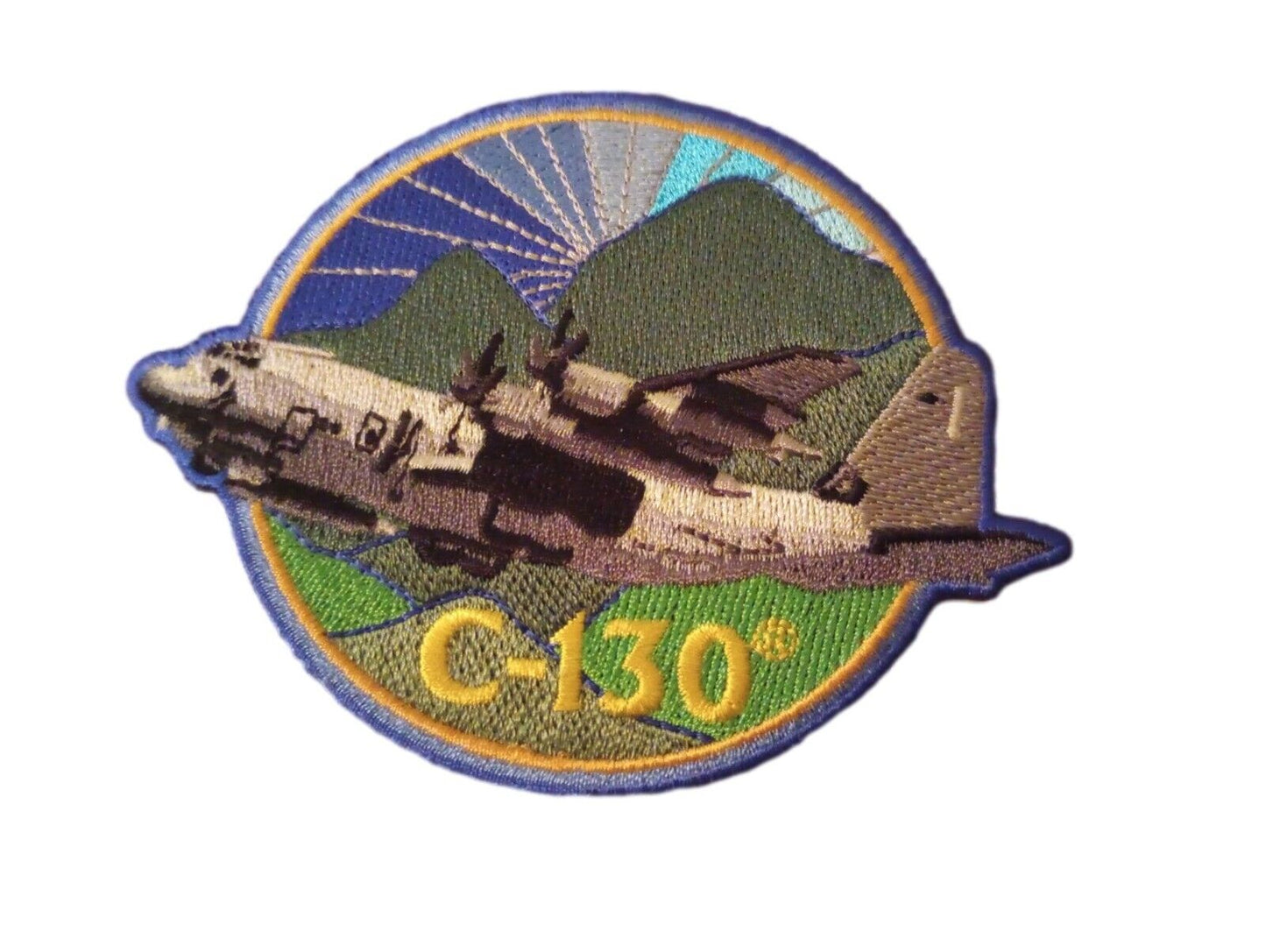 U.S.MILITARY AIR FORCE C-130 HAT JACKET PATCH HEAT TRANSFER