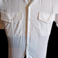 MILITARY ISSUE NAVY MEN'S WHITE DRESS SHIRT SHORT SLEEVE SMALL SIZE 15 1/2 NOS