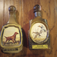 Two Vintage Beams Whiskey Bottles James Lockhart Decanter Empty  Vol XII & XVI