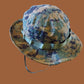 MARINE CORPS BOONIE HAT  DIGITAL WOODLAND CAMOUFLAGE NO EGA  XL 7 3/4 USA MADE