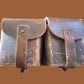 WWII ITALIAN CARCANO M-1891 LEATHER COMBAT BELT WITH AMMO POUCH ORIGINAL