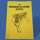 BROWNING HI-POWER PISTOLS OPERATORS MAINTENANCE REPAIR MANUAL HANDBOOK NEW