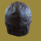 LEATHER AVIATOR HELMET CAP WWII GERMAN BROWN NEW REPRODUCTION LARGE