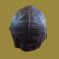 LEATHER AVIATOR HELMET CAP WWII GERMAN BROWN NEW REPRODUCTION LARGE