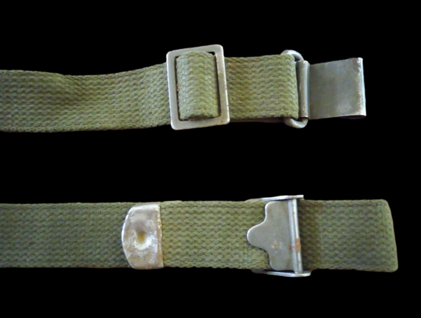 U.S MILITARY WWII OR POST WAR M-1 GARAND OD GREEN WEB RIFLE SLING