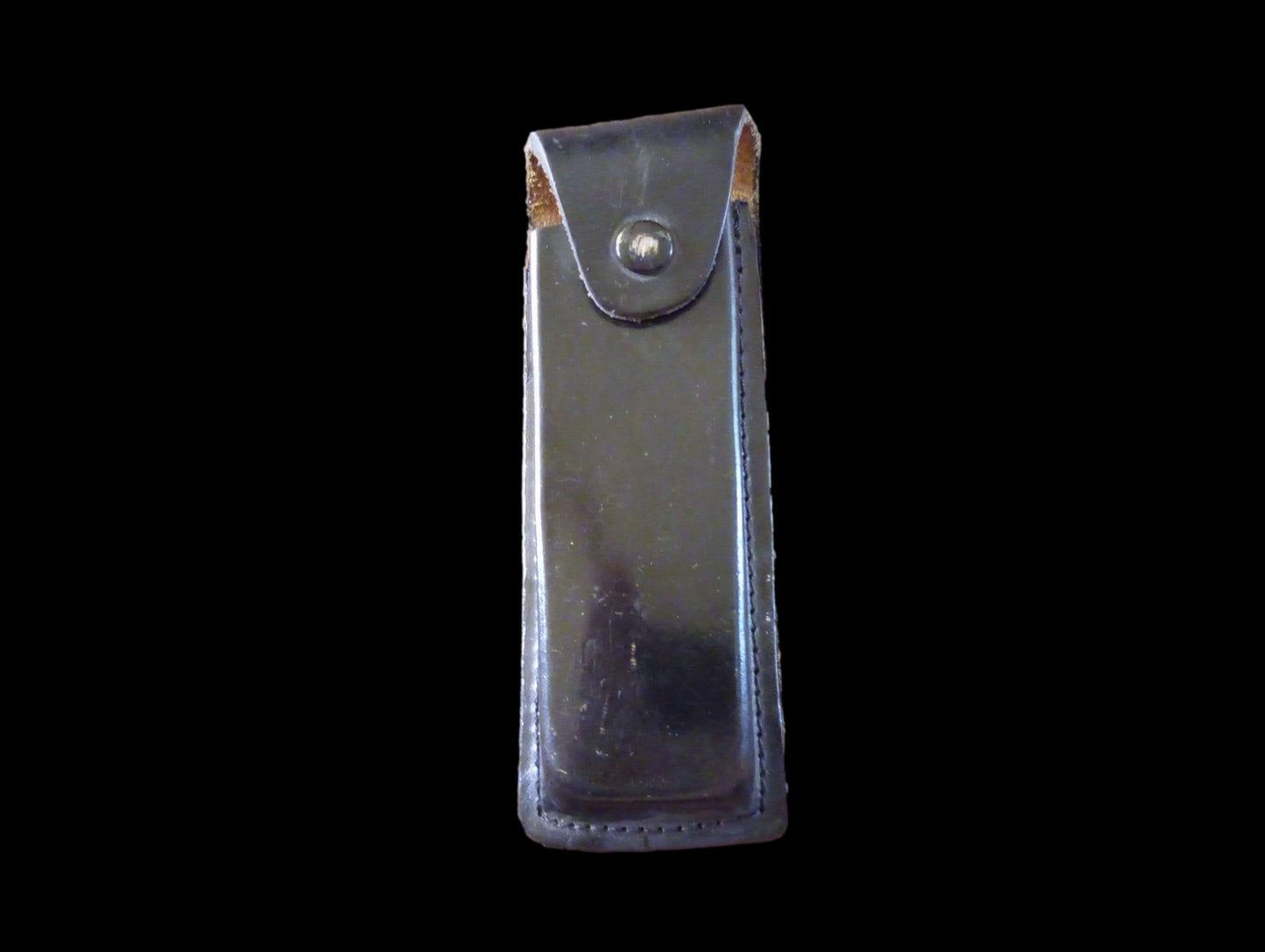 German Walther Magazine Pouch P-38 Black Leather P-5 Police 9 mm 8 Round Genuine