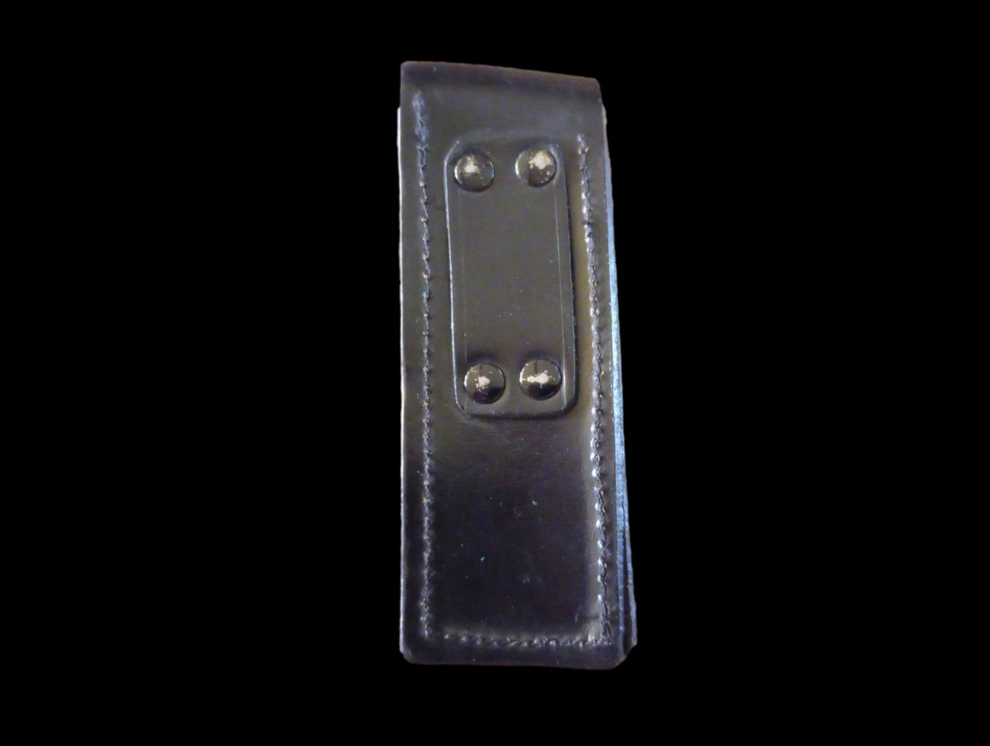 German Walther Magazine Pouch P-38 Black Leather P-5 Police 9 mm 8 Round Genuine