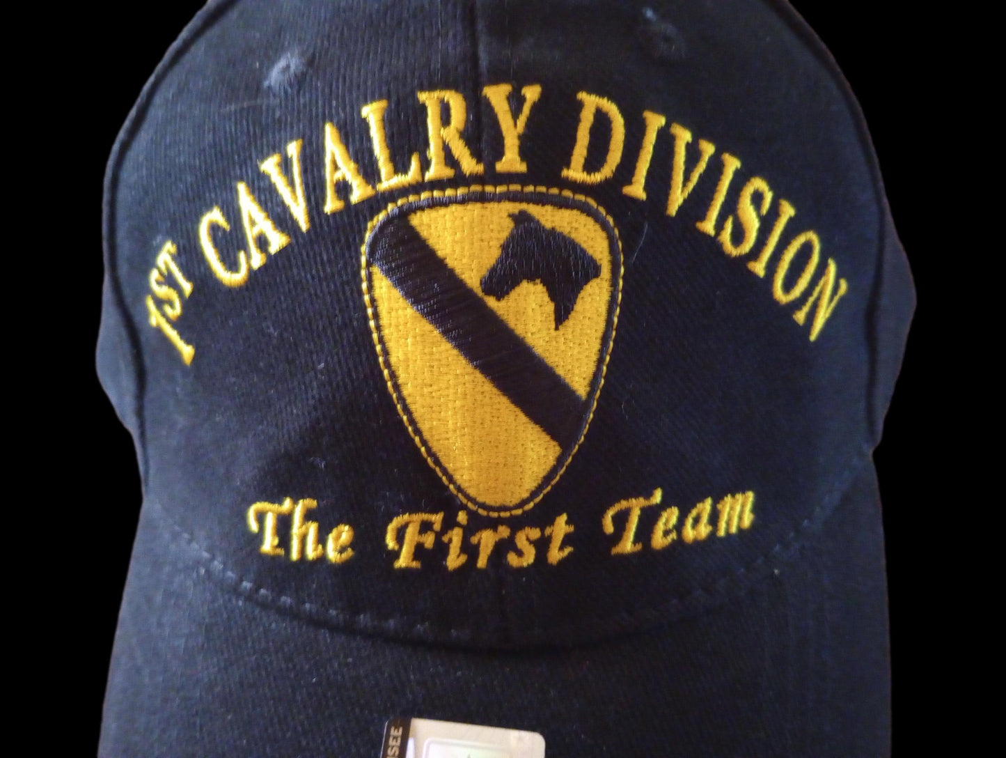 U.S. MILITARY ARMY 1st CAVALRY HAT EMBROIDERED MILITARY BALL CAP THE FIRST TEAM