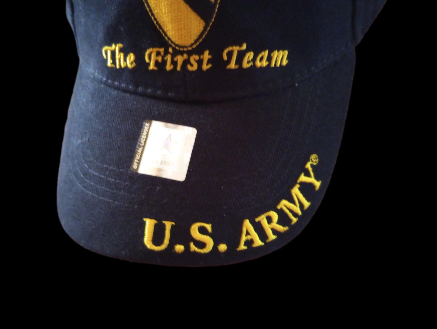 U.S. MILITARY ARMY 1st CAVALRY HAT EMBROIDERED MILITARY BALL CAP THE FIRST TEAM