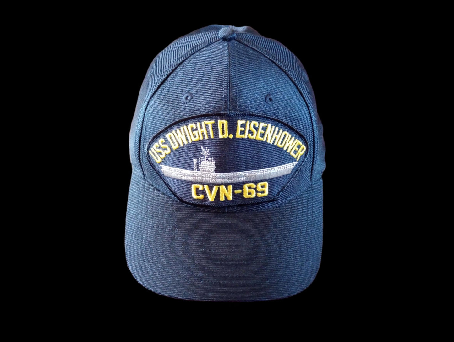 USS DWIGHT D EISENHOWER CVN-69 NAVY SHIP HAT U.S MILITARY OFFICIAL  CAP USA MADE