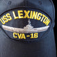 USS LEXINGTON CVA-16 NAVY SHIP HAT U.S MILITARY OFFICIAL BALL CAP U.S.A MADE