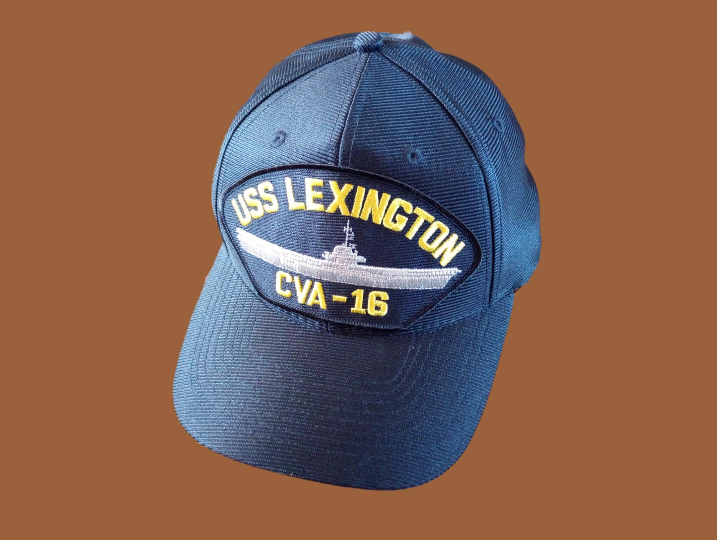 USS LEXINGTON CVA-16 NAVY SHIP HAT U.S MILITARY OFFICIAL BALL CAP U.S.A MADE