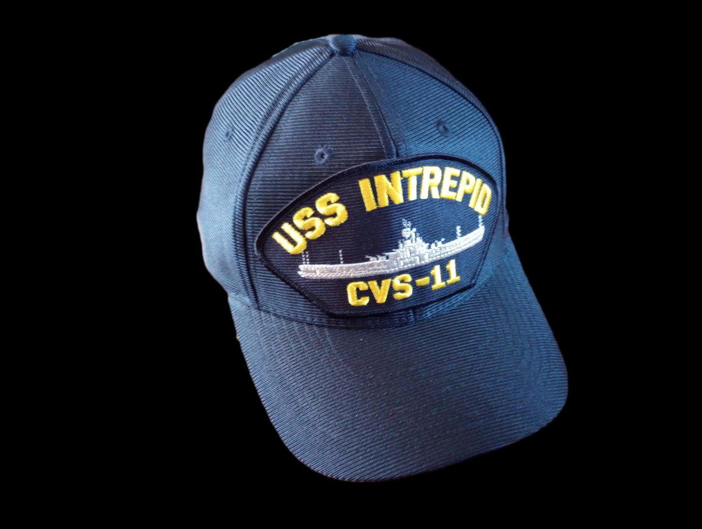 USS INTREPID CVS-11 NAVY SHIP HAT U.S MILITARY OFFICIAL BALL CAP U.S.A MADE