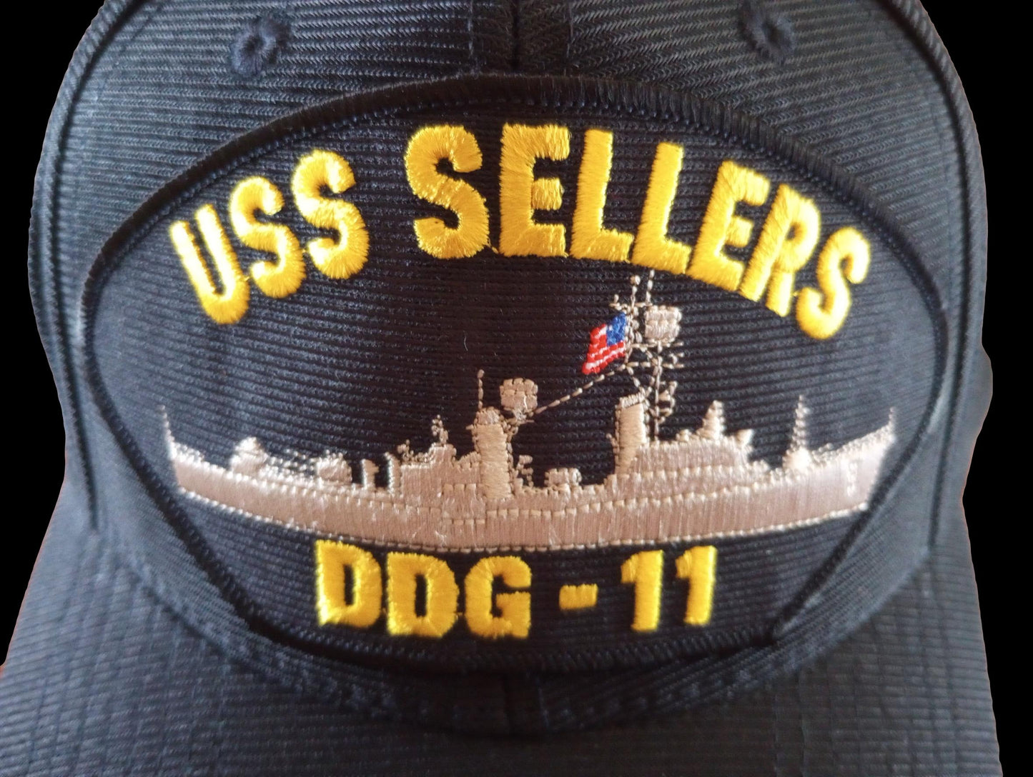 USS SELLERS DDG-11 U.S NAVY SHIP HAT U.S MILITARY OFFICIAL BALL CAP U.S.A MADE