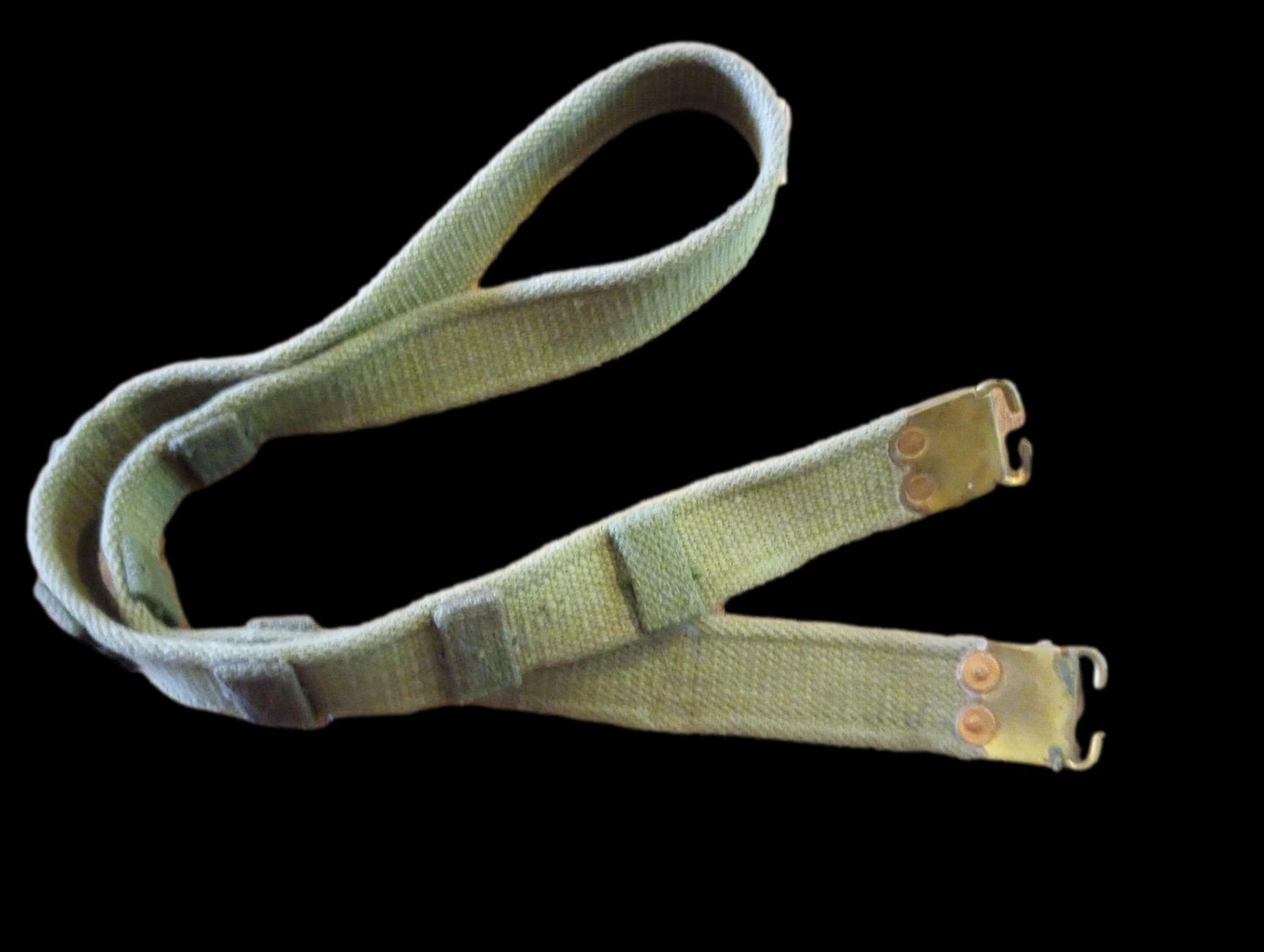 WWII BRITISH MILITARY ENFIELD KHAKI RIFLE SLING P-37 FN BELGIAN FAL 49 ORIGINAL