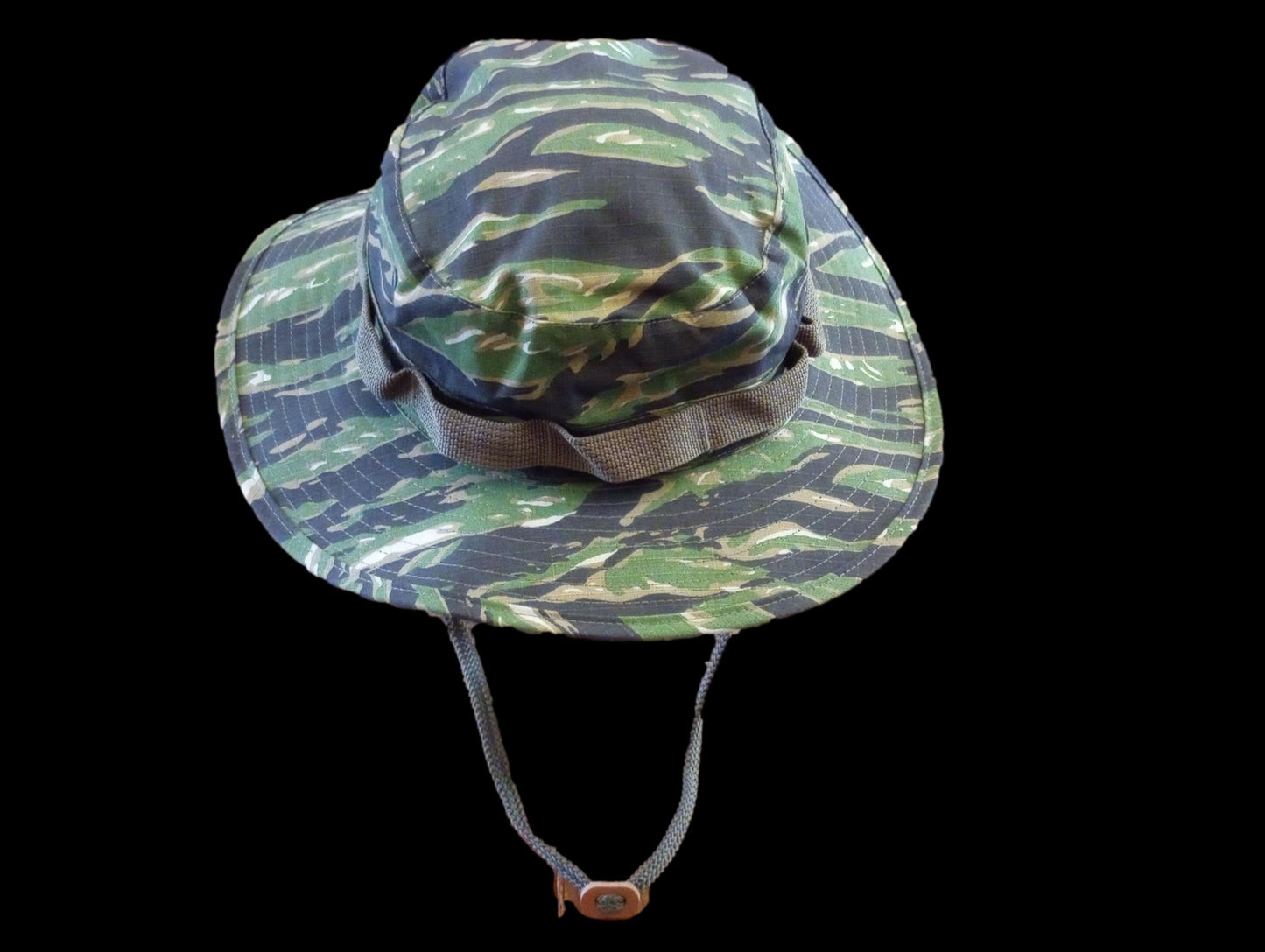 U.S MILITARY STYLE BOONIE HAT TIGER STRIPE CAMOUFLAGE VIETNAM REPRODUCTION 7 1/4