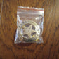 TEXAS RANGERS NOVELTY BADGE OLD WEST GOLD STAR PINBACK 1 5/8"