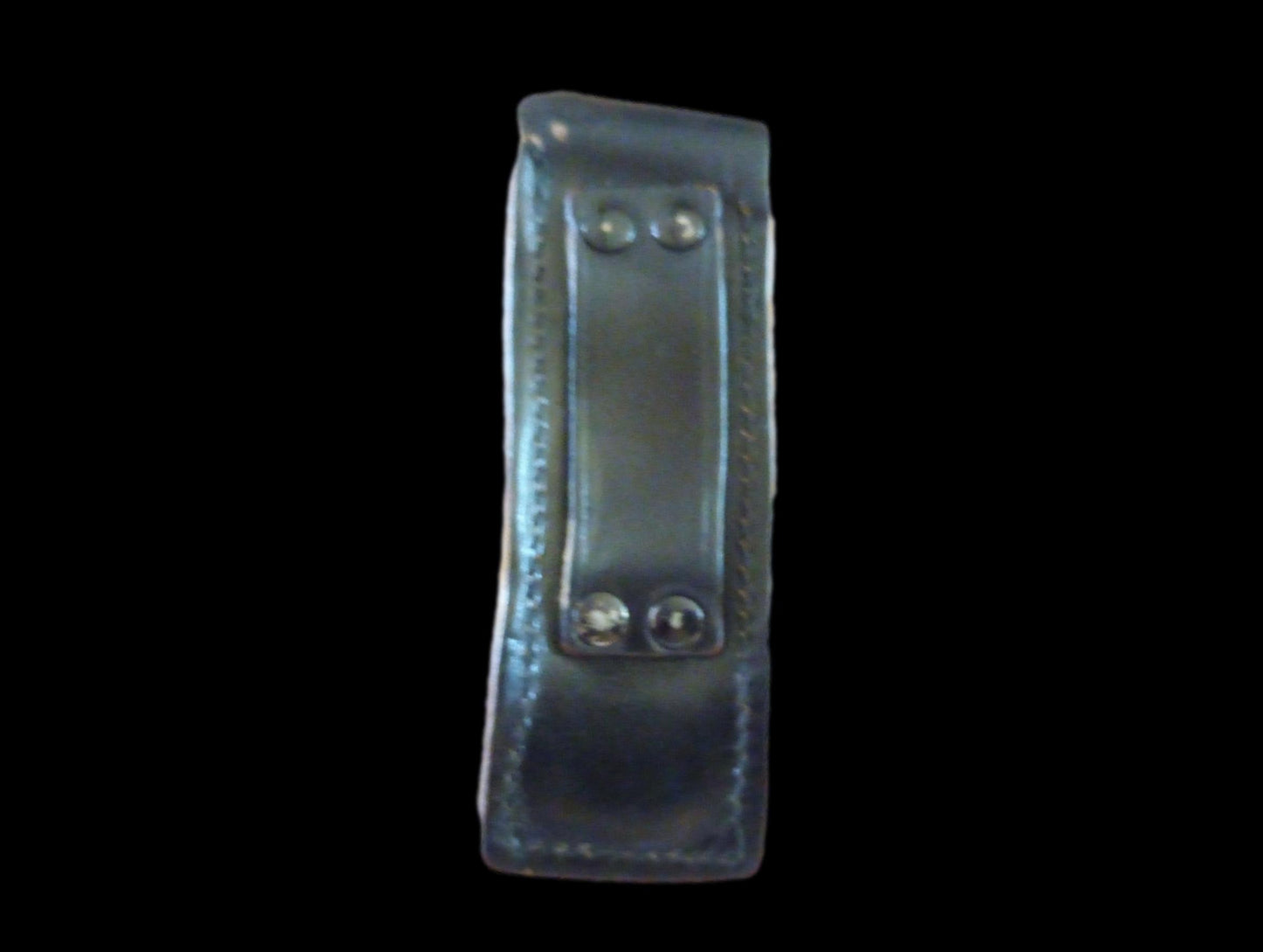German Walther Magazine Pouch P-38 Black Leather P-5 Police 9 mm 8 Round Genuine