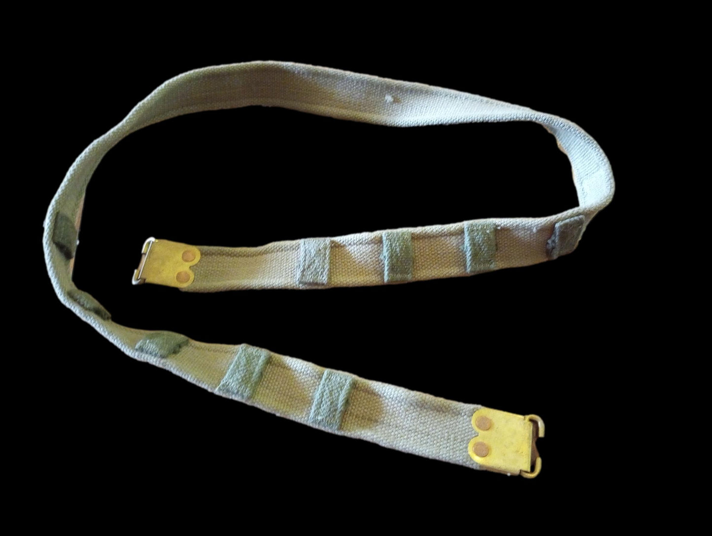 WWII BRITISH MILITARY ENFIELD KHAKI RIFLE SLING P-37 FN BELGIAN FAL 49 ORIGINAL