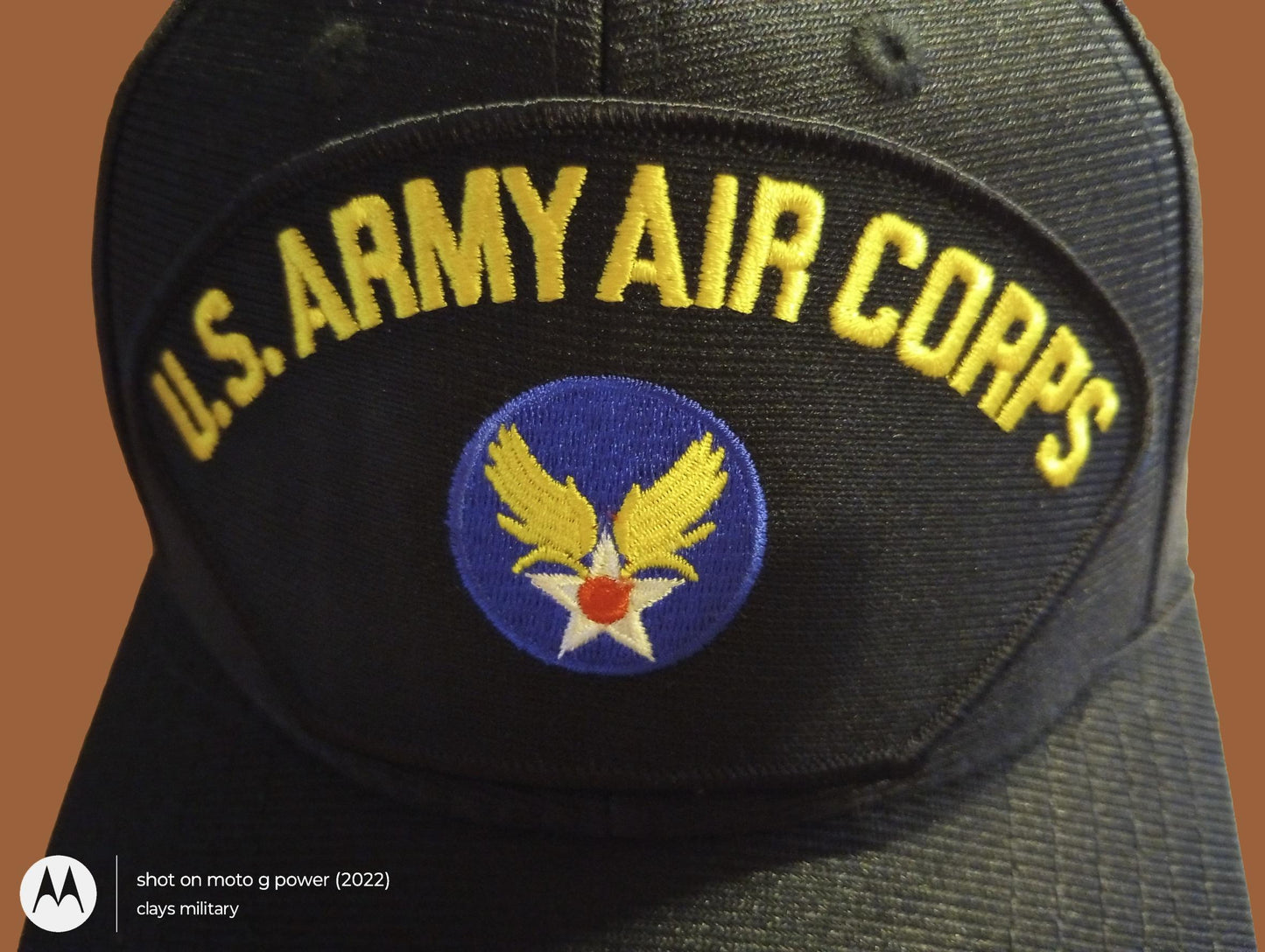 U.S ARMY AIR CORPS HAT U.S MILITARY OFFICIAL BASEBALL CAP U.S.A MADE