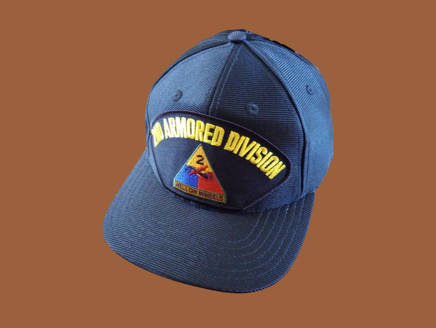 U.S ARMY 2ND ARMORED DIVISION HAT U.S MILITARY OFFICIAL BALL CAP U.S.A MADE