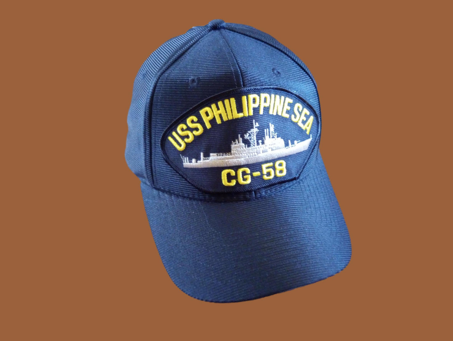 USS PHILIPPINE SEA CG-58 NAVY SHIP HAT U.S MILITARY OFFICIAL BALL CAP USA MADE