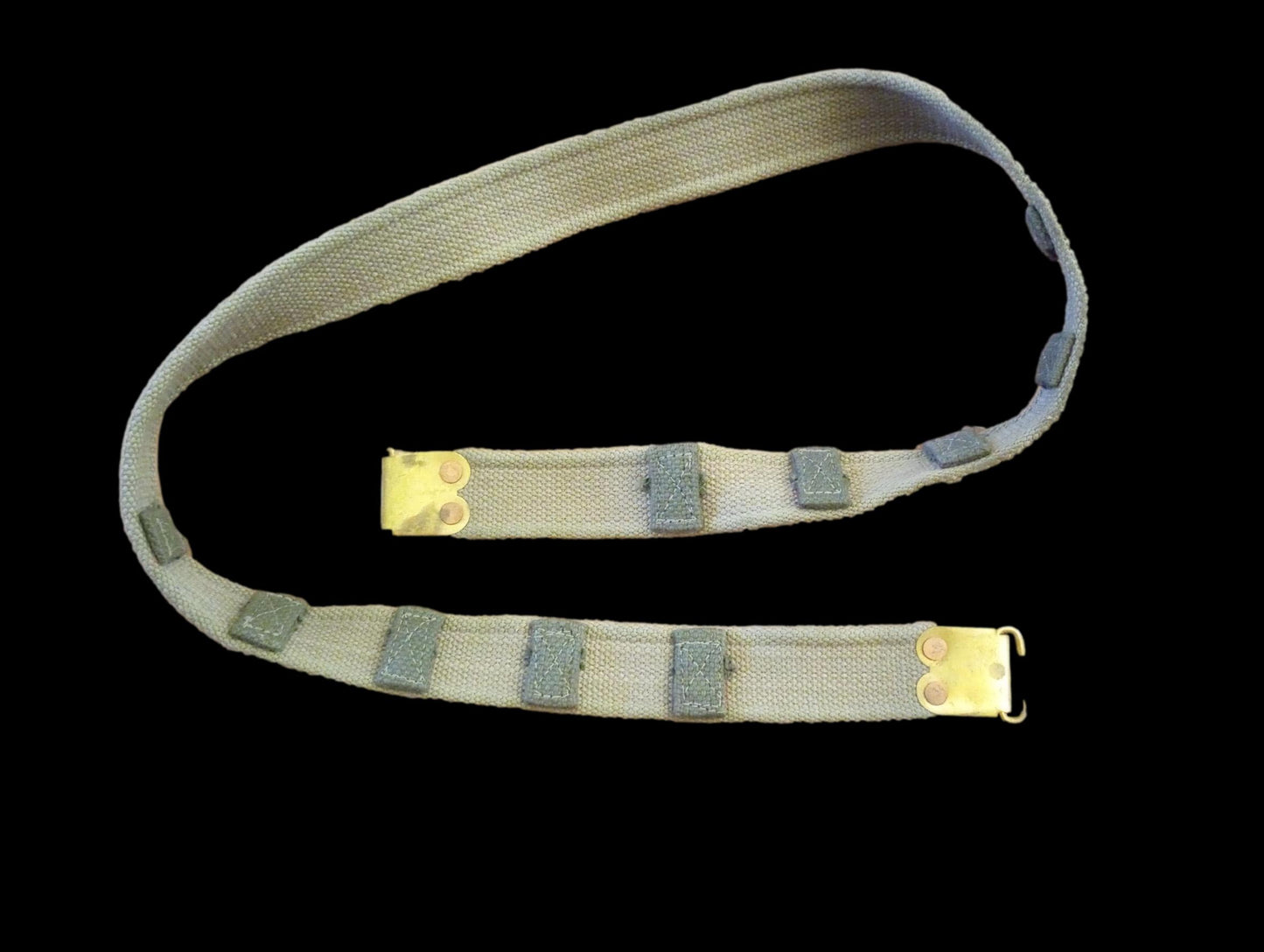 WWII BRITISH MILITARY ENFIELD KHAKI RIFLE SLING P-37 FN BELGIAN FAL 49 ORIGINAL