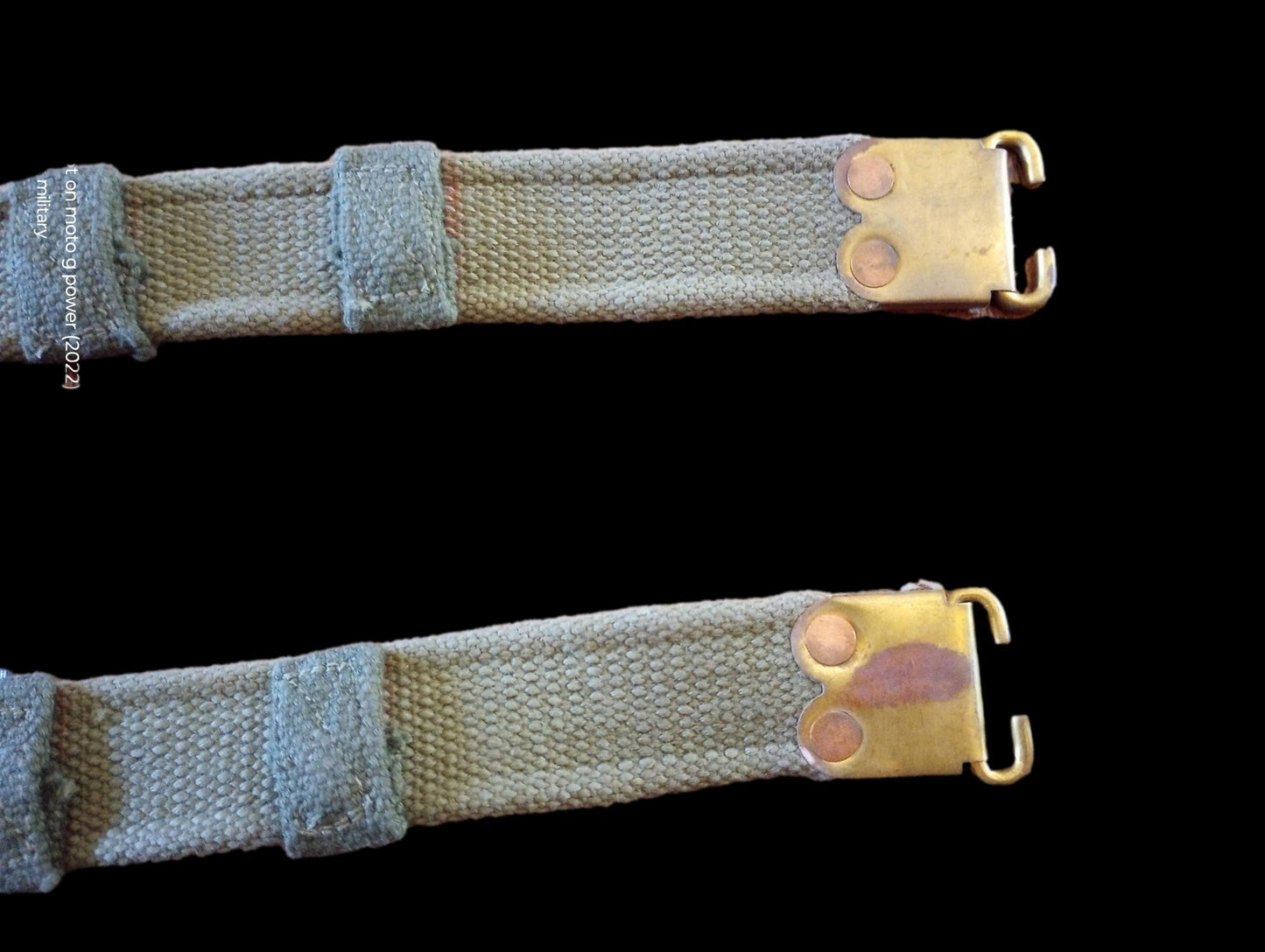 WWII BRITISH MILITARY ENFIELD KHAKI RIFLE SLING P-37 FN BELGIAN FAL 49 ORIGINAL