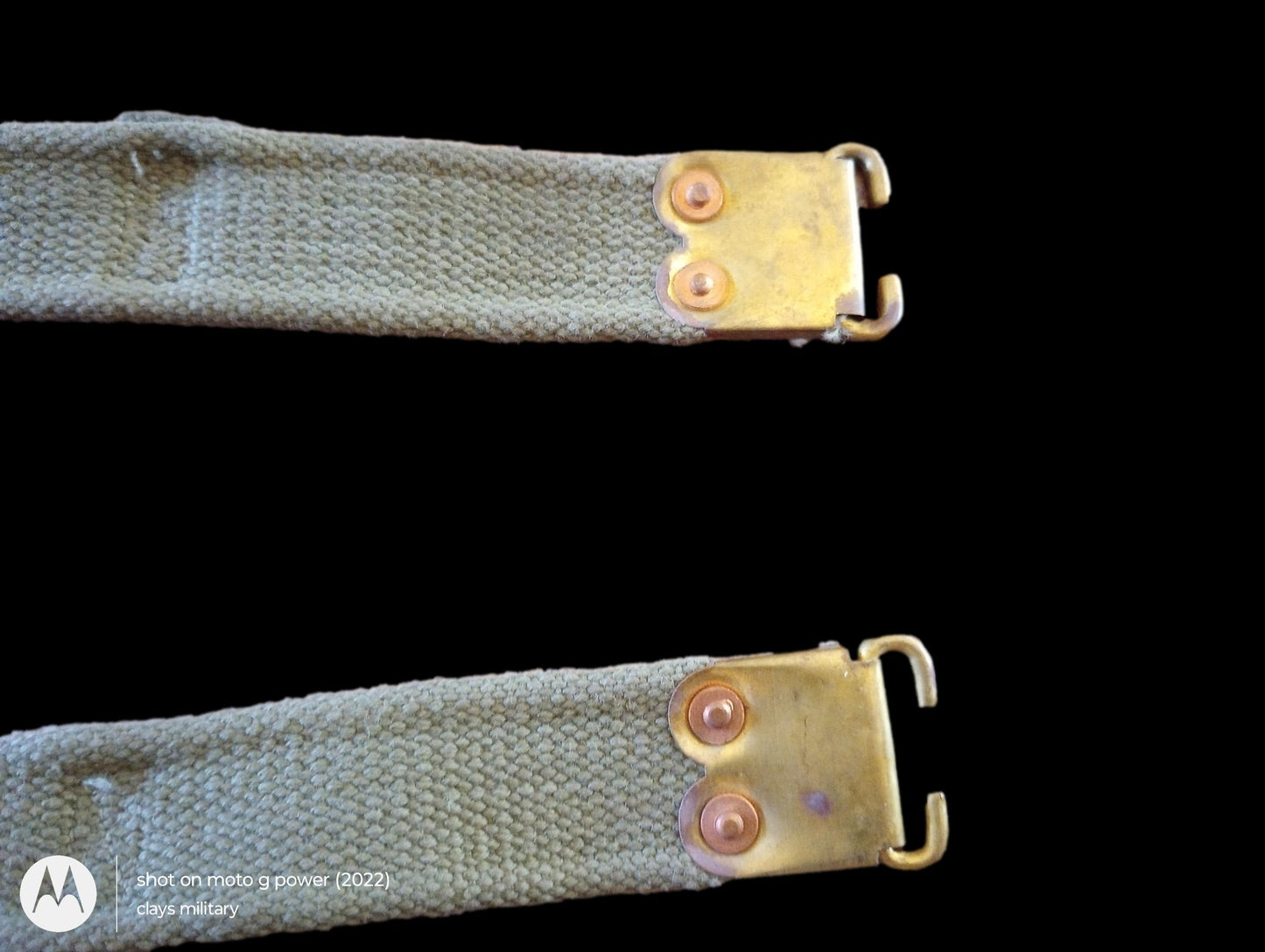 WWII BRITISH MILITARY ENFIELD KHAKI RIFLE SLING P-37 FN BELGIAN FAL 49 ORIGINAL