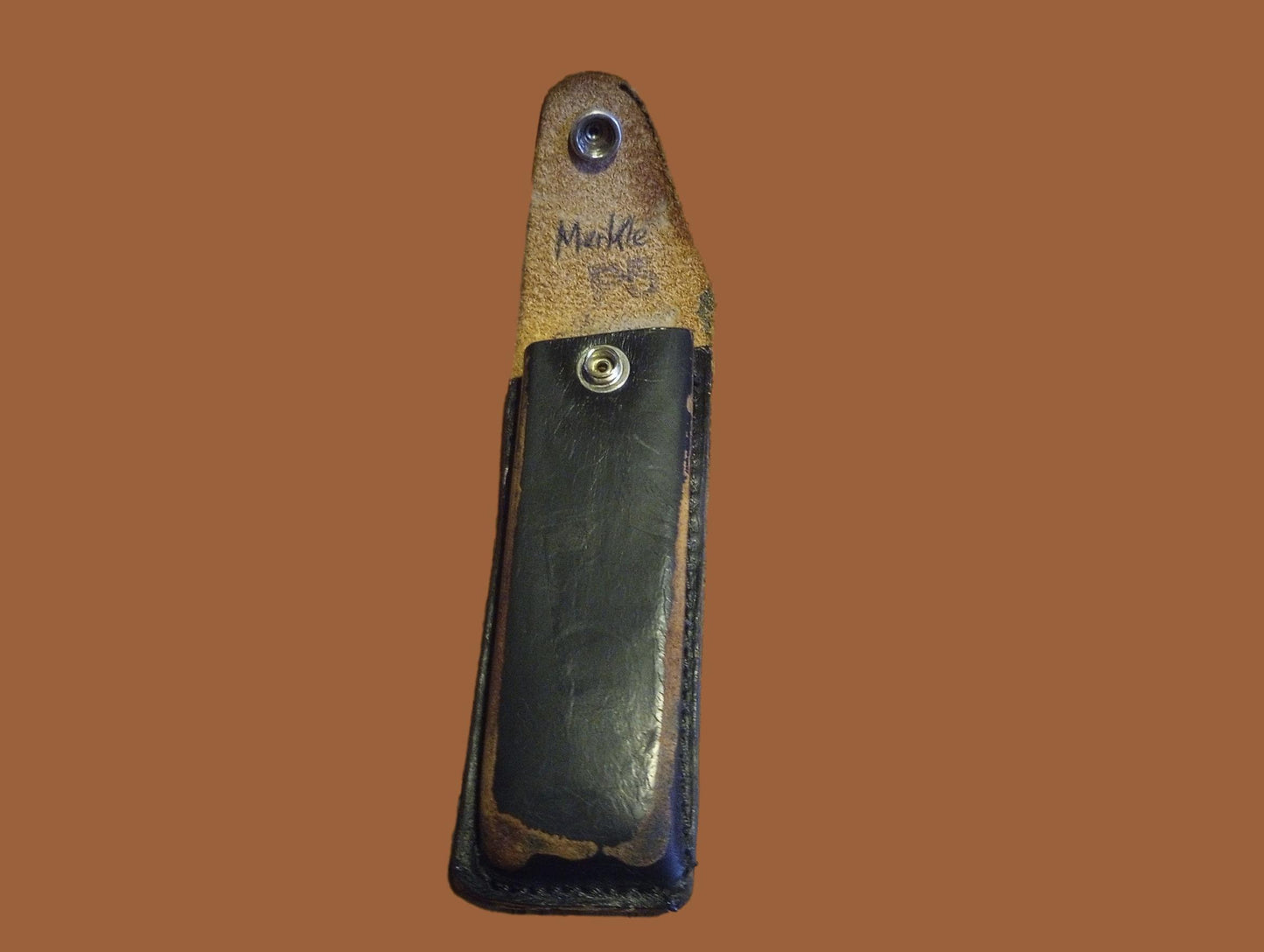 German Walther Magazine Pouch P-38 Black Leather P-5 Police 9 mm 8 Round Genuine