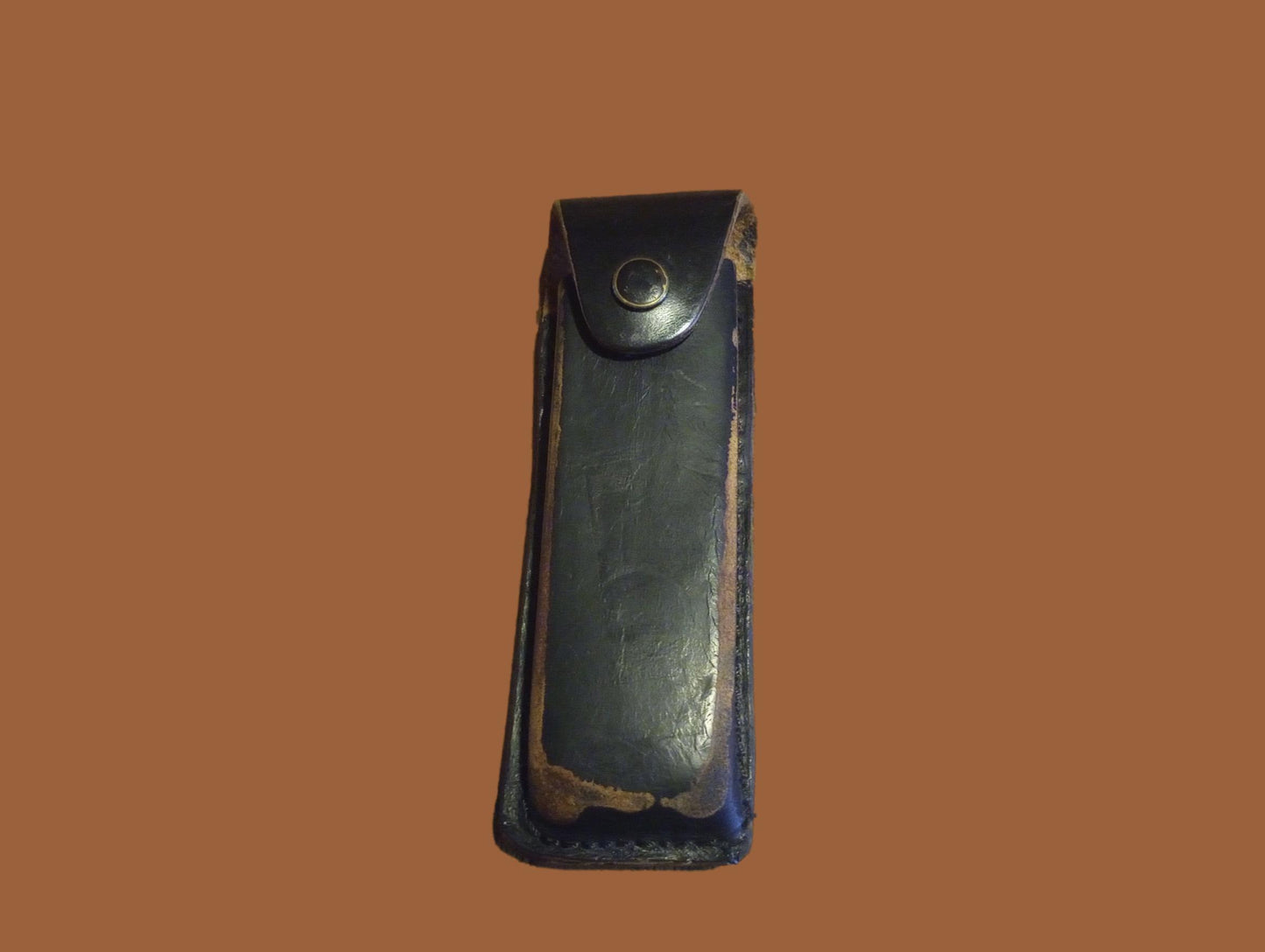 German Walther Magazine Pouch P-38 Black Leather P-5 Police 9 mm 8 Round Genuine